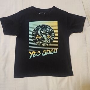 Boys Cobra Kai Tee Size M